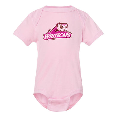 West Michigan Whitecaps Infant Light Pink Onesie