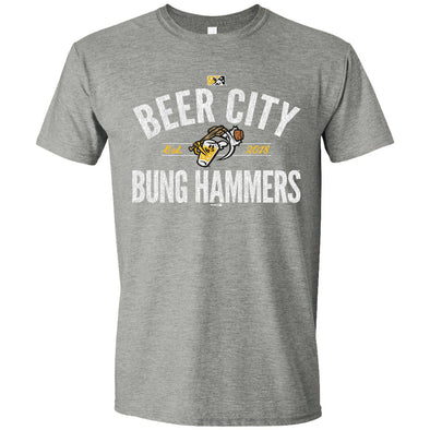 Beer City Bung Hammers "Coding" Graphite Soft T-Shirt