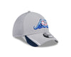 West Michigan Whitecaps New Era Jr. Linear Grey Stretch-Fit 39THIRTY Cap