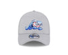 West Michigan Whitecaps New Era Jr. Mid-Perf Grey Stretch-Fit 39THIRTY Cap