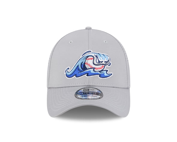 West Michigan Whitecaps New Era Jr. Mid-Perf Grey Stretch-Fit 39THIRTY Cap