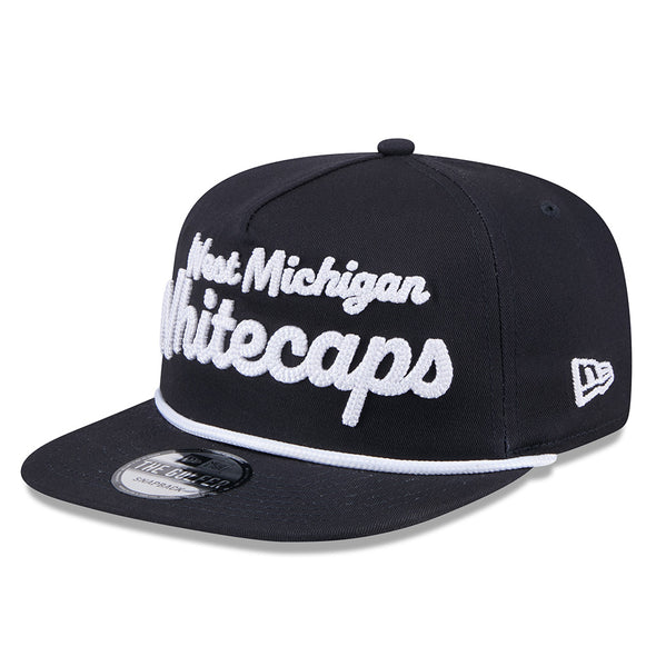 West Michigan Whitecaps New Era Team Text Golfer Snapback Cap