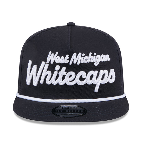 West Michigan Whitecaps New Era Team Text Golfer Snapback Cap