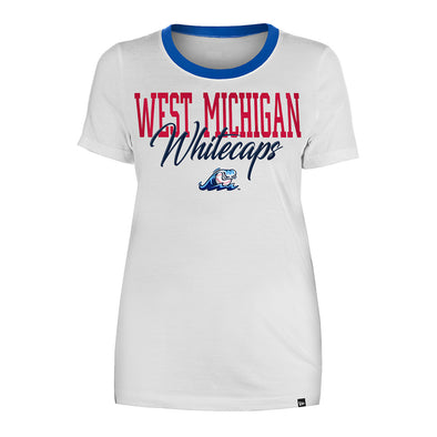 West Michigan Whitecaps New Era Ladies Ringer Tee