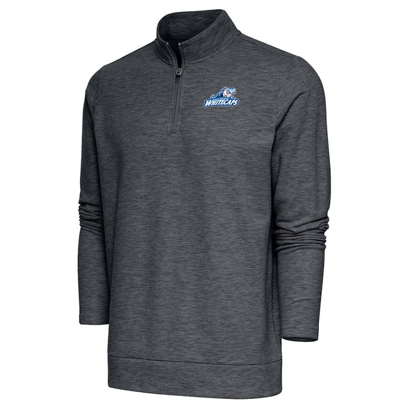 West Michigan Whitecaps Antigua Charcoal 1/4 Zip Pullover