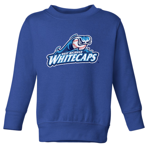 West Michigan Whitecaps Toddler Royal Crewneck Sweatshirt
