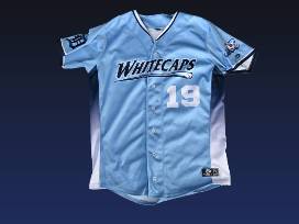 West Michigan Whitecaps 2024 Official Game-Worn Light Blue Alternate Jersey