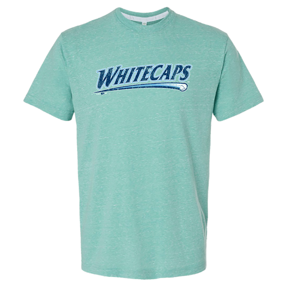 West Michigan Whitecaps Distressed Script Saltwater Melange Tee