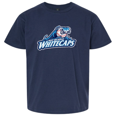 West Michigan Whitecaps Youth Primary Logo Tee - Navy