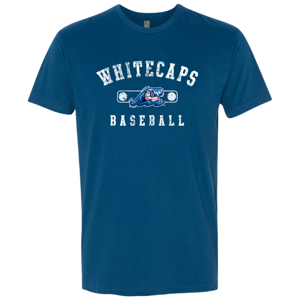 West Michigan Whitecaps Arched Sueded Cool Blue Tee