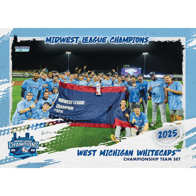 West Michigan Whitecaps 2025 Champions Post-Season Team Card Set - PREORDER