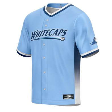 West Michigan Whitecaps 2024 Authentic Collection Alternate Light Blue Jersey