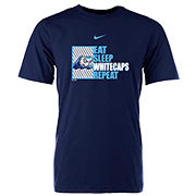 West Michigan Whitecaps Youth Nike Eat, Sleep, Repeat Tee