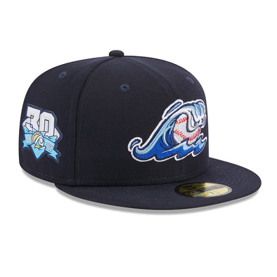 West Michigan Whitecaps New Era Authentic 30th Anniversary Home Navy Fitted 59FIFTY Cap