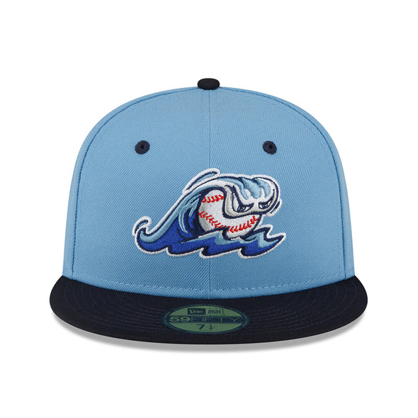 West Michigan Whitecaps New Era Authentic Alternate Sky/Navy Fitted 59FIFTY Cap