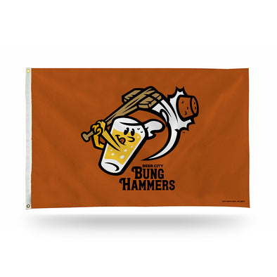 Beer City Bung Hammers 3'X5' Flag - SPECIAL ORDER