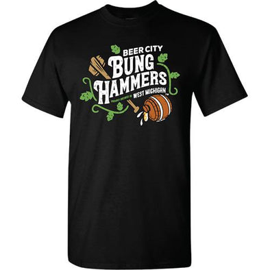 Beer City Bung Hammers Black T-Shirt