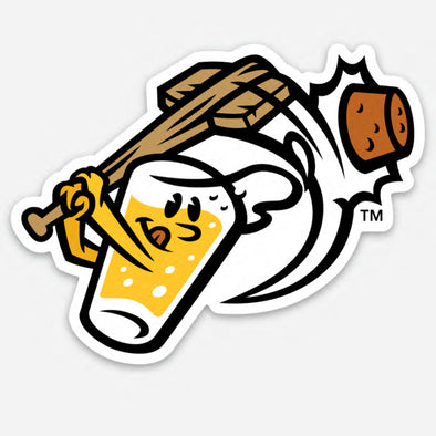 Beer City Bung Hammers Cap Logo Sticker