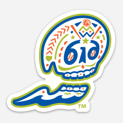 Calaveras de West Michigan Cap Logo Sticker - Copa