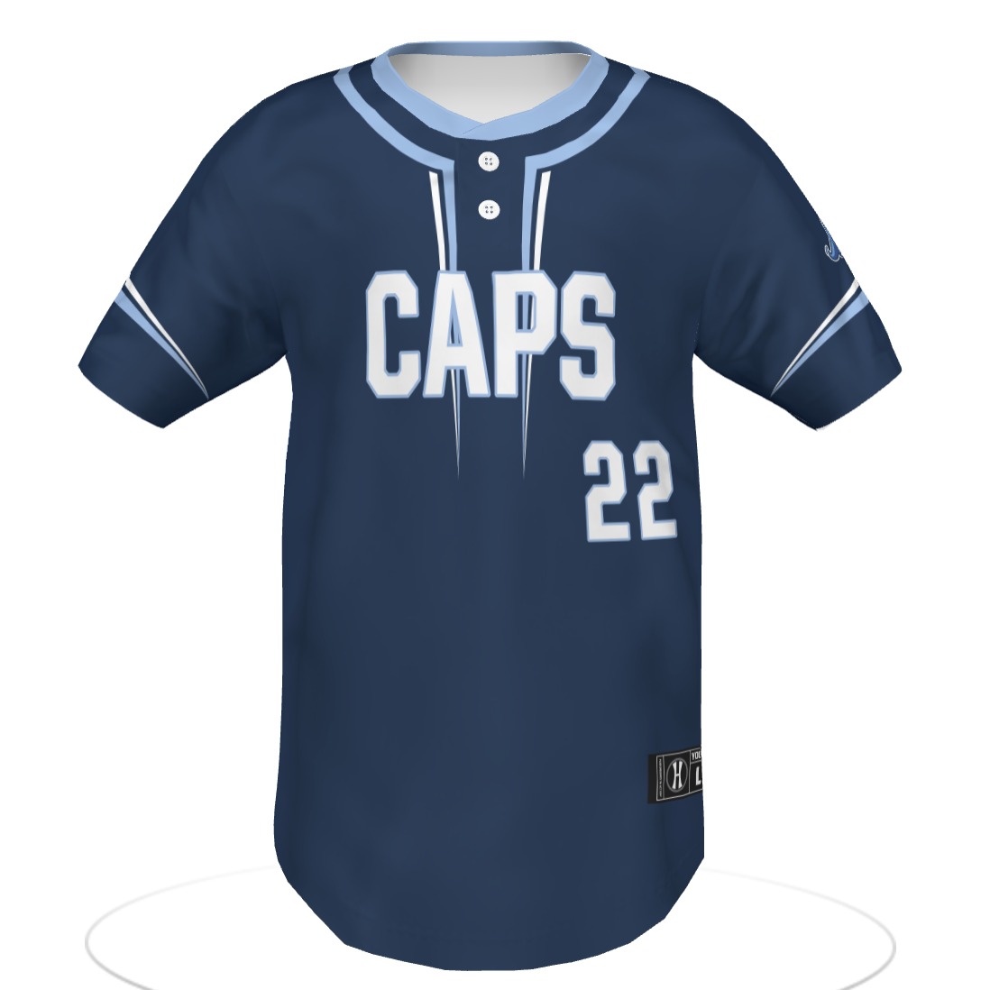 West Michigan Whitecaps Freestyle Bolt 2 Button Jersey CUSTOM ORDER