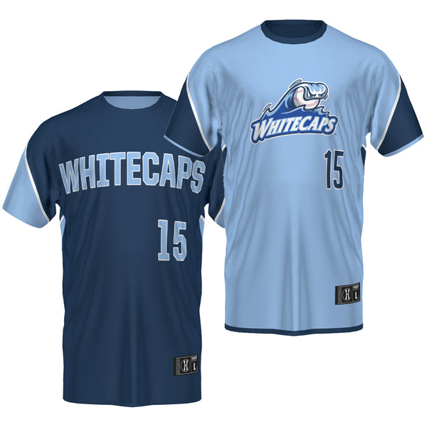 West Michigan Whitecaps Freestyle Strikeout Crewneck Jersey - CUSTOM O –  West Michigan Whitecaps Official Store