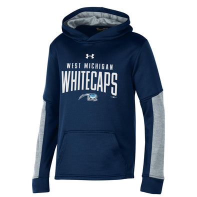 West Michigan Whitecaps Under Armour Youth Tech Terry Navy Hoodie