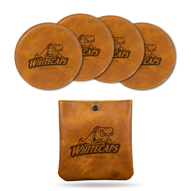 West Michigan Whitecaps Laser Engraved Coaster Set - SPECIAL ORDER