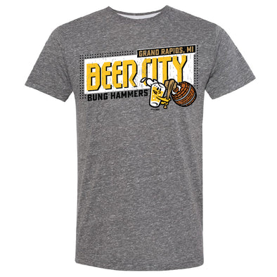 Beer City Bung Hammers "Fearless" Melange Smoke T-Shirt
