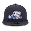 West Michigan Whitecaps New Era Authentic Home Navy Fitted 59FIFTY Cap